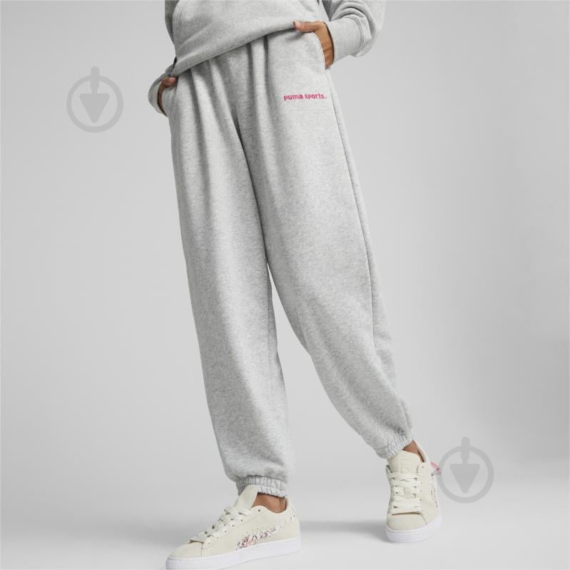 Штани Puma PUMA TEAM SWEATPANTS TR 53838204 р. XL сірий - фото 3