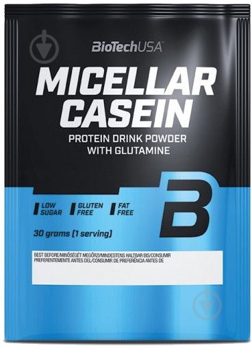 Протеин BioTechUSA Micellar Casein клубника 30 г - фото 1 Протеин BioTechUSA Micellar Casein клубника 30 г - фото 1