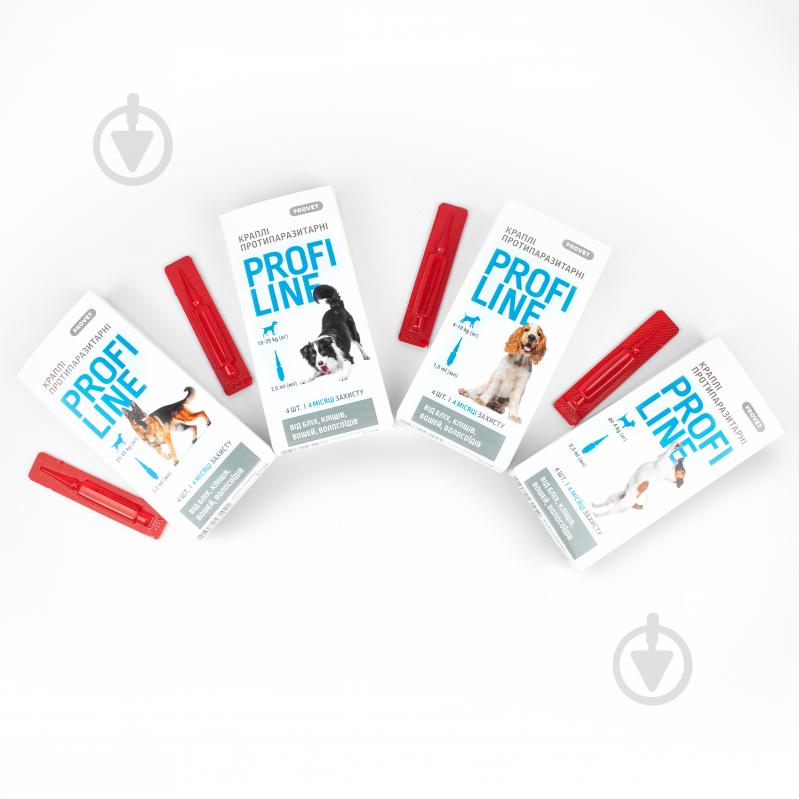 Капли ProVET для собак 4-10 кг Profiline от блох, клещей, паразитов, вшей, 4 пипетки по 1,0 мл - фото 4 Капли ProVET для собак 4-10 кг Profiline от блох, клещей, паразитов, вшей, 4 пипетки по 1,0 мл - фото 4