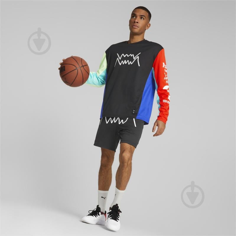 Світшот Puma INSIDE CUT JERSEY 53853301 р. M чорний - фото 4