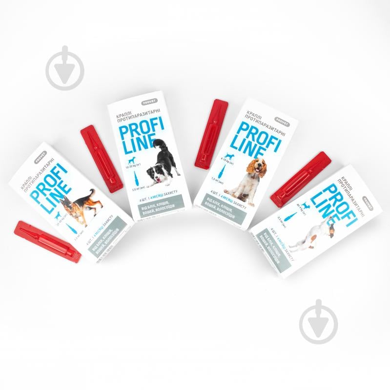 Капли ProVET для собак 10-20 кг Profiline от блох, клещей, паразитов, вшей, 4 пипетки по 2,0 мл - фото 5 Капли ProVET для собак 10-20 кг Profiline от блох, клещей, паразитов, вшей, 4 пипетки по 2,0 мл - фото 5