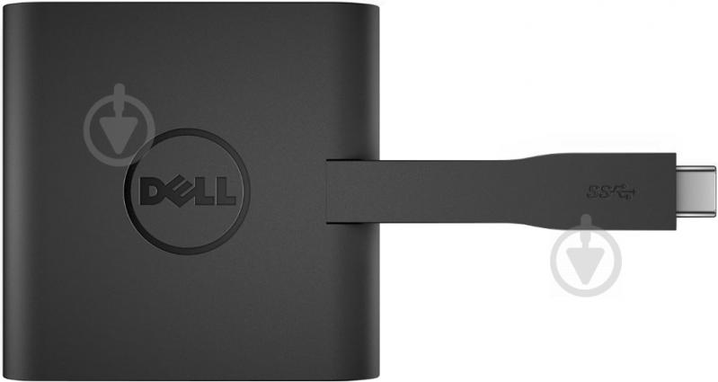 Адаптер Dell USB Type-C – HDMI + VGA + Ethernet + USB 3.0 чорний (470-ABRY) - фото 1