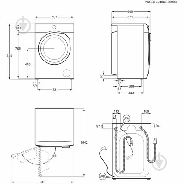 Пральна машина із сушкою Electrolux EW7W4492U - фото 8