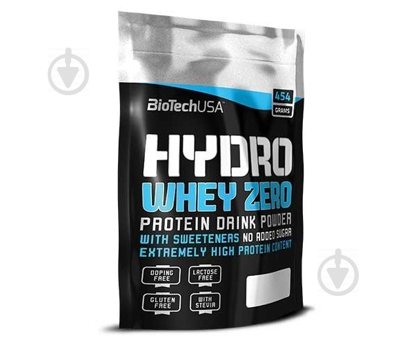 Протеїн BioTechUSA Hydro Whey Zero полуниця 454 г - фото 1