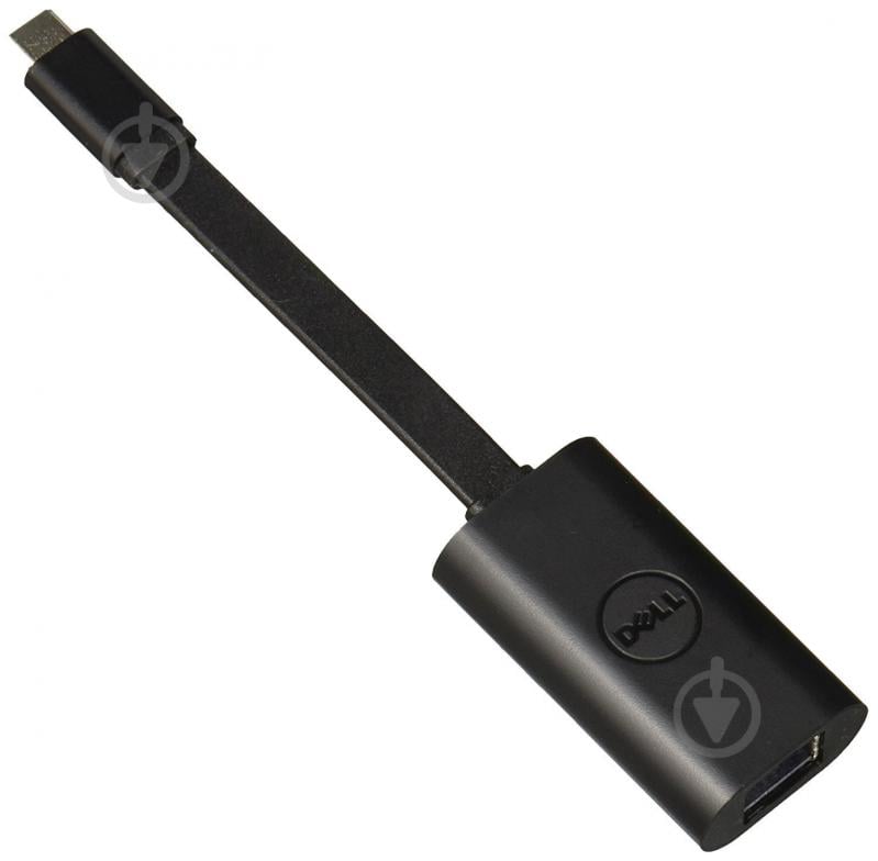 Переходник Dell USB Type-C – RJ45 черный (470-ABND) - фото 1
