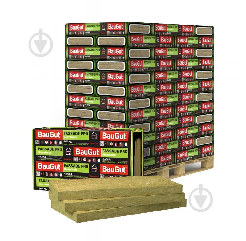 Базальтова вата SWEETONDALE FASSADE PRO THERMOWOOL FAS EFFECT 135 (*ЦІНА ВІД 48 уп) 100 мм 1,44 кв.м - фото 1
