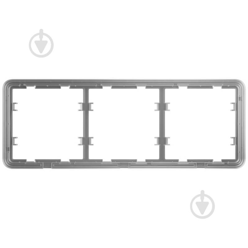 Крепеж Ajax Frame (3 seats) для трех выключателей белый - фото 1