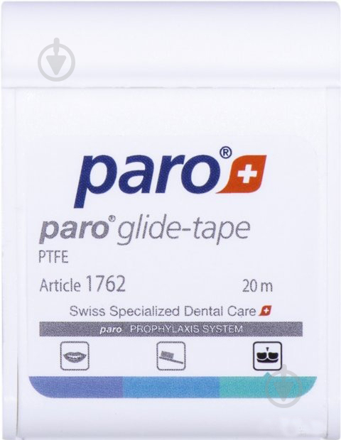 Зубна нитка Paro GLIDE-TAPE з тефлону 20 м - фото 1