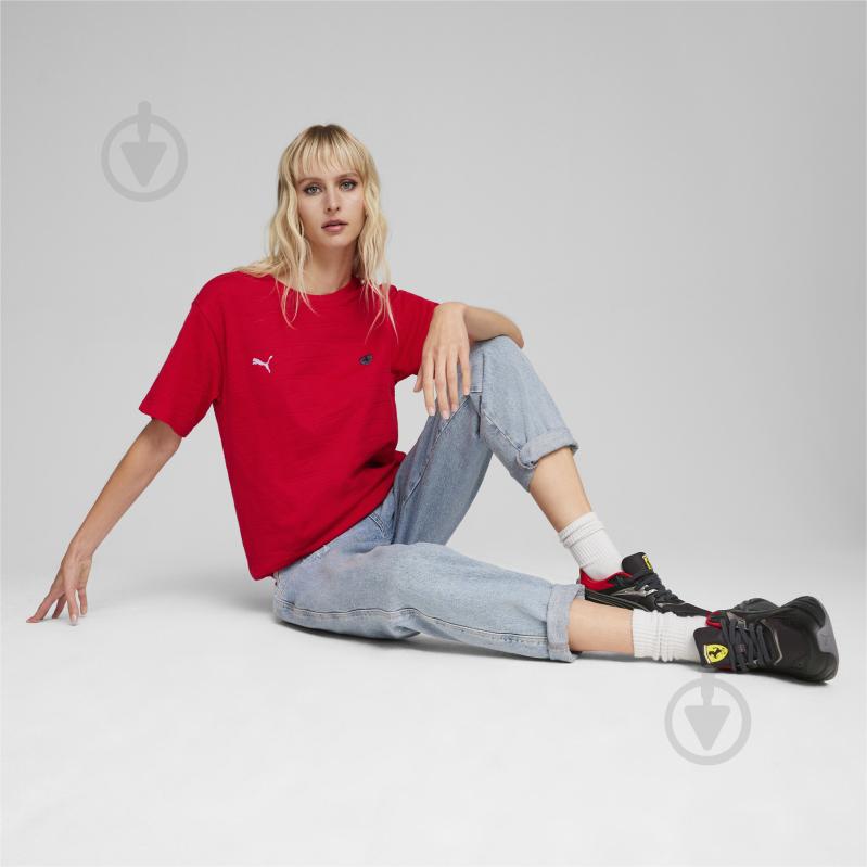 Футболка Puma FERRARI STYLE TEE WMN 62383502 р.S червоний - фото 5