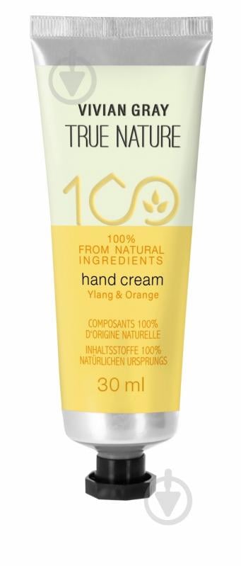 Крем для рук Vivian Gray регенерувальний True Nature Ylang & Orange 30 мл - фото 1 Крем для рук Vivian Gray регенерувальний True Nature Ylang & Orange 30 мл - фото 1