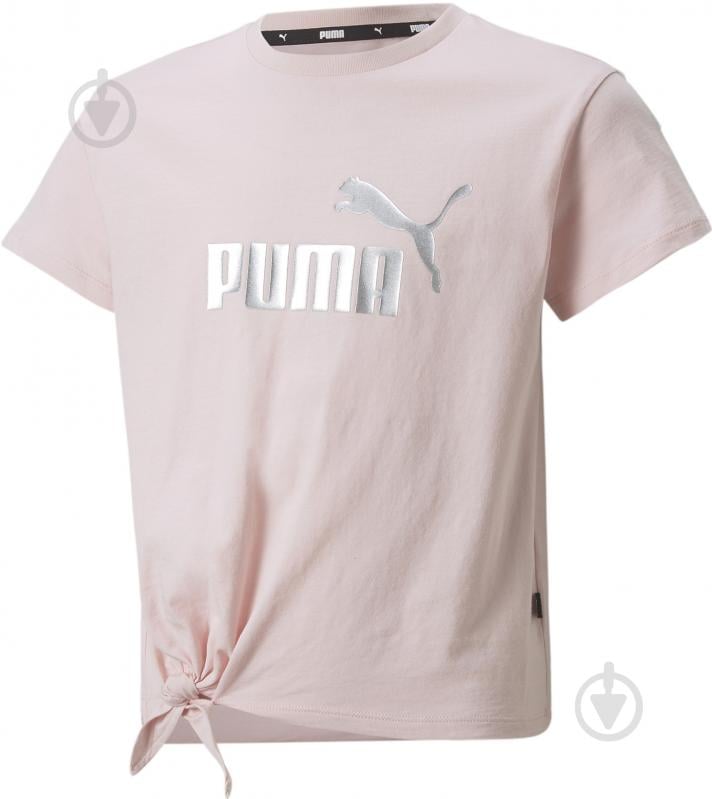 Футболка Puma ESS+ Logo Knotted Tee 84695616 розовый - фото 1