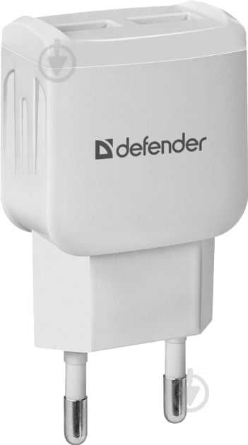 Сетевое зарядное устройство Defender UPA-22 белый 2xUSB 2.1А 83580 - фото 1