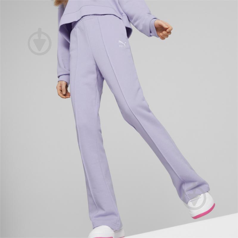 Штани Puma CLASSICS FLARED PANTS TR G 53923825 р. 176 фіолетовий - фото 3