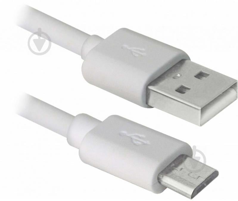 Кабель Defender USB – microUSB 3 м белый (87468) - фото 2