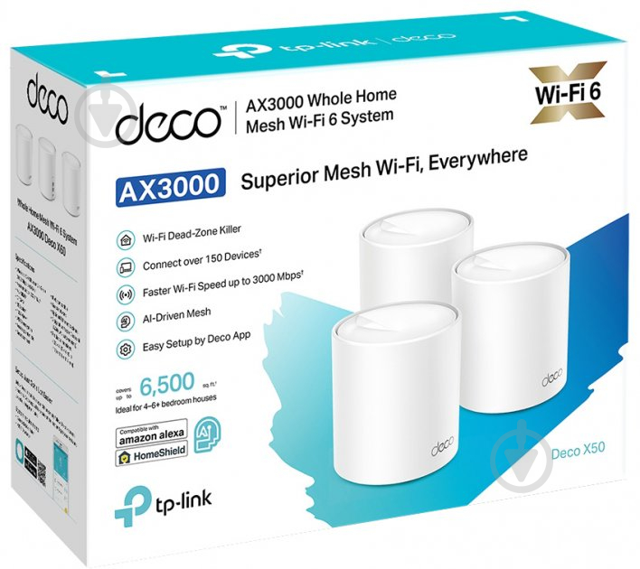 Wi-Fi-система TP-Link DECO X50(3-PACK) - фото 4