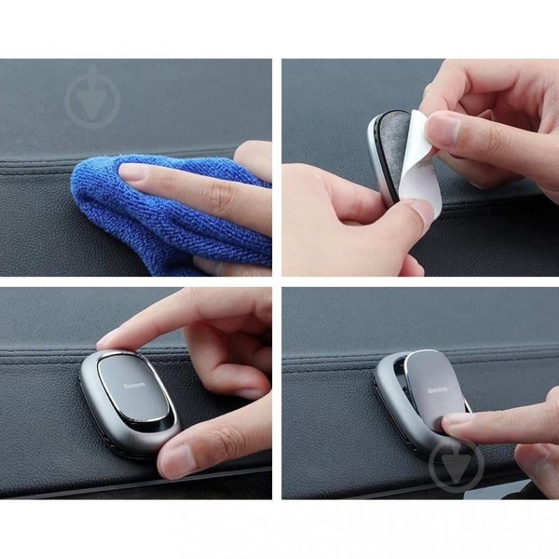 Крючок-держатель BASEUS Vehicle Hook (ACGGJK-0S) - фото 7