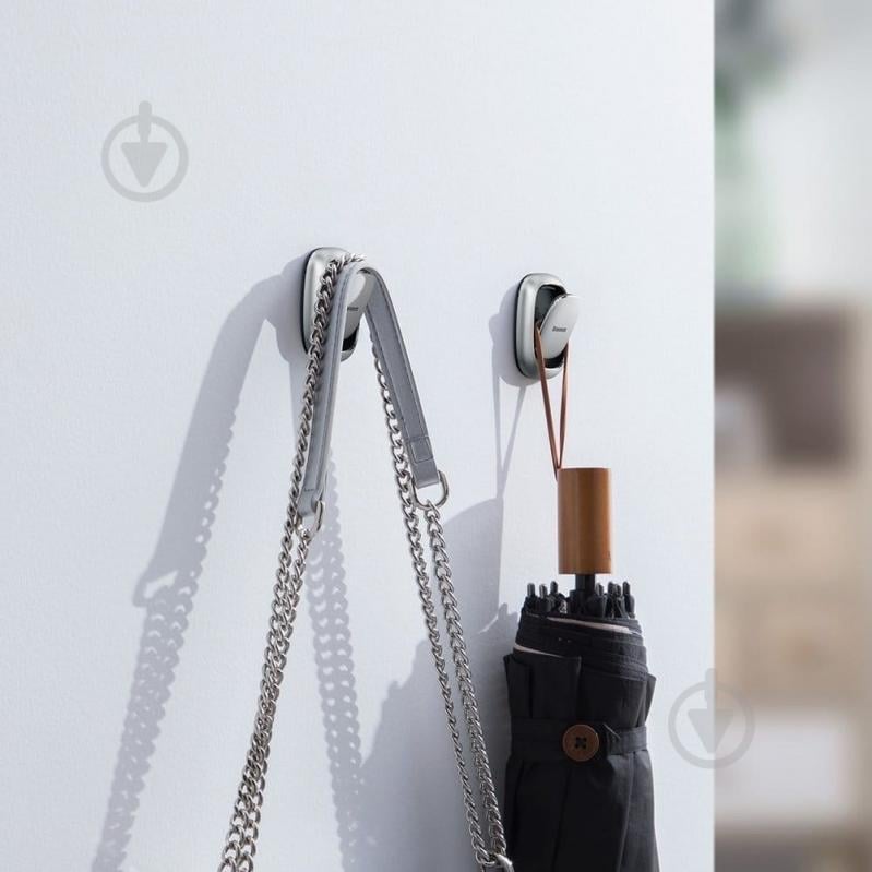 Крючок-держатель BASEUS Vehicle Hook (ACGGJK-0S) - фото 6