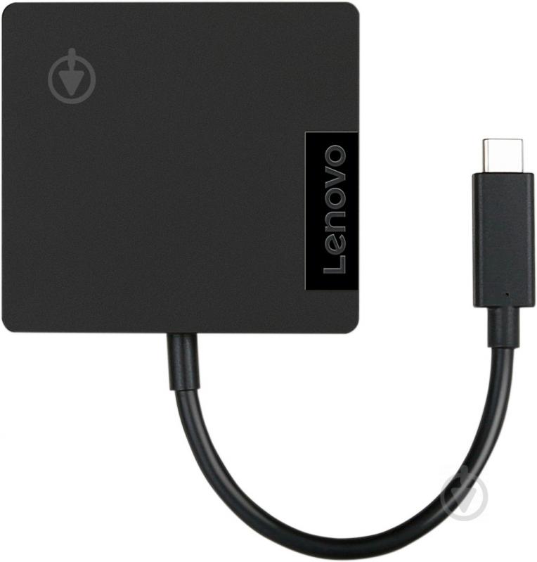 Док-станція Lenovo USB Type-C Travel Hub black (4X90M60789) - фото 1