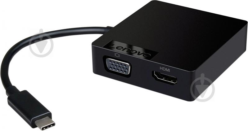 Док-станція Lenovo USB Type-C Travel Hub black (4X90M60789) - фото 2