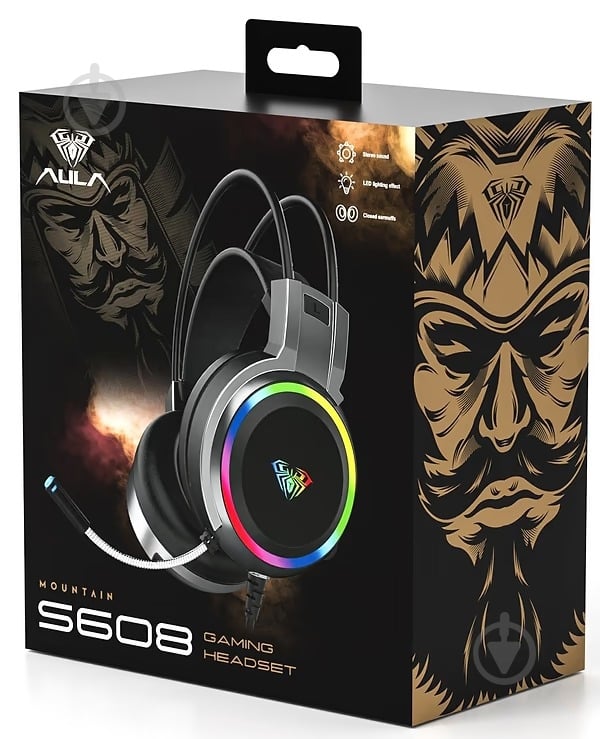 Гарнитура игровая Aula S608 Wired gaming headset black (6948391235509) - фото 5 Гарнитура игровая Aula S608 Wired gaming headset black (6948391235509) - фото 5