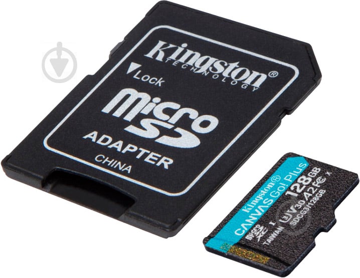 Карта памяти Kingston microSDXC 128 ГБ UHS-I Class 3 (U3) (SDCG3/128GB) Canvas Go! Plus V30 - фото 2