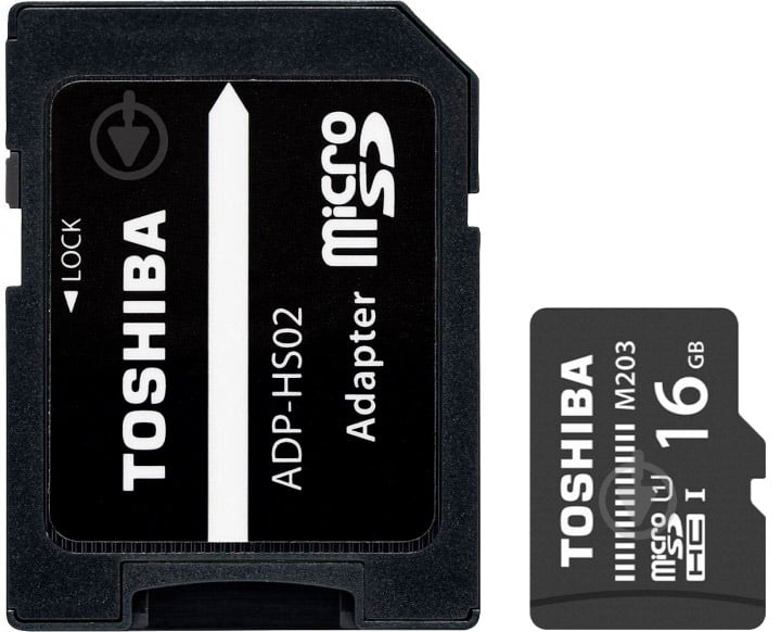 Карта пам'яті TOSHIBA microSDHC 16 ГБ UHS-I (THN-M203K0160EA) M203 U1 - фото 1