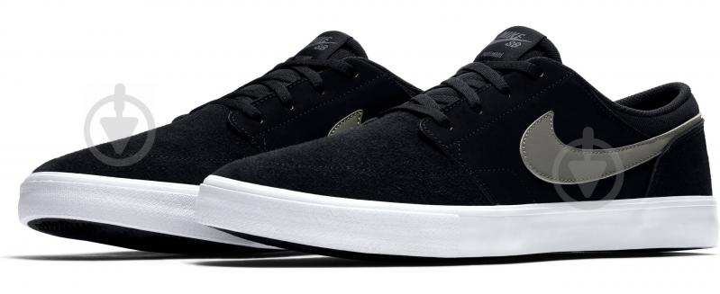 Кросівки чоловічі демісезонні Nike SB PORTMORE II SOLAR 880266-001 р.42 чорні - фото 1