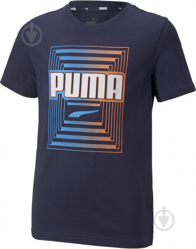 Футболка Puma Alpha Graphic Tee 84729206 синий - фото 1