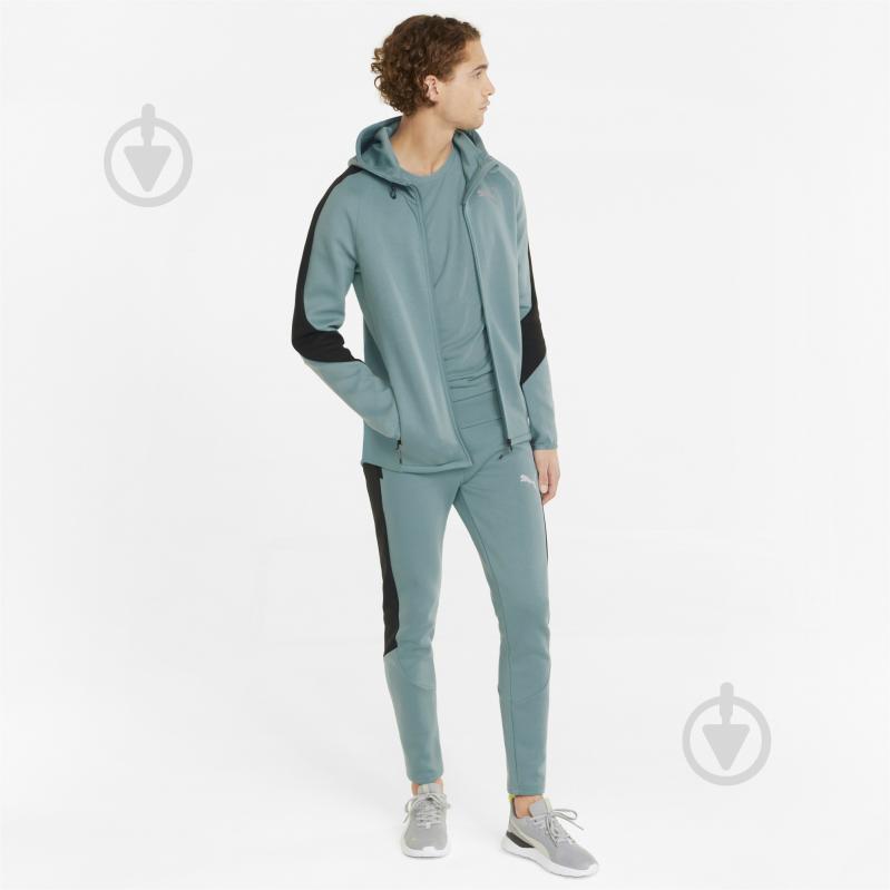 Джемпер Puma Evostripe Full-Zip Hoodie 84740150 р. S зелений - фото 3