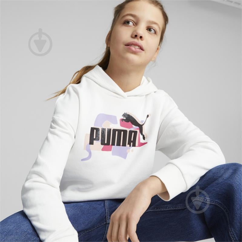 Джемпер Puma ESS+ STREET ART HOODIE TR G 53971702 белый - фото 3