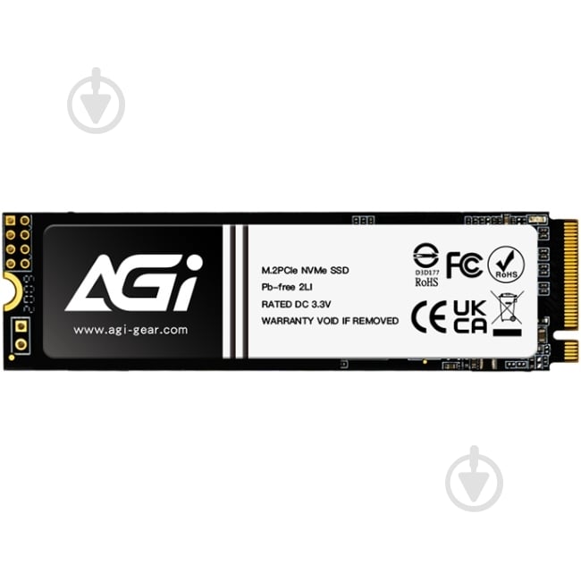 SSD-накопитель AGI 512GB M.2 PCI Express 3.0 x4 3D NAND (AGI512GIMAI298) - фото 1