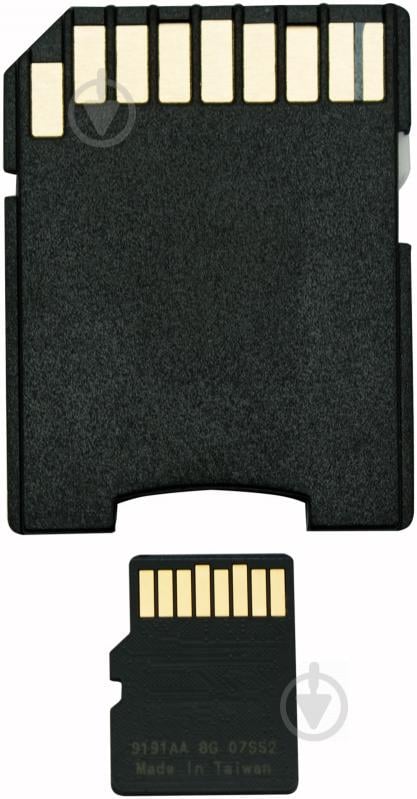 Карта памяти Transcend microSDHC 8GB Class 4 + SD adapter (TS8GUSDHC4) - фото 2