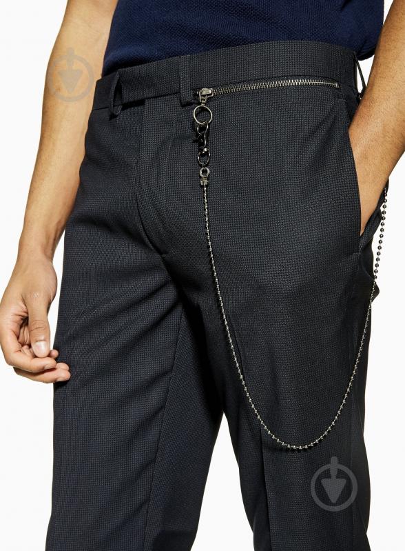 Штани TopMan CASUAL TROUSERS 88D22S-CHR 28R темно-сірий - фото 4