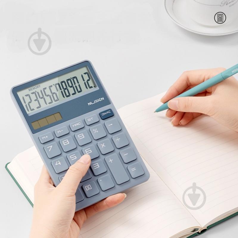 Калькулятор Nusign Calculator синий NS042 Deli - фото 3
