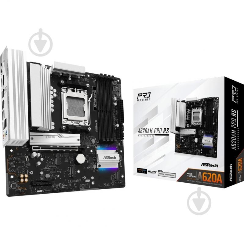 Материнская плата ASRock A620AM PRO RS (Socket AM5, AMD A620A, ATX) - фото 5