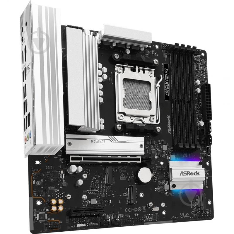 Материнская плата ASRock A620AM PRO RS (Socket AM5, AMD A620A, ATX) - фото 2