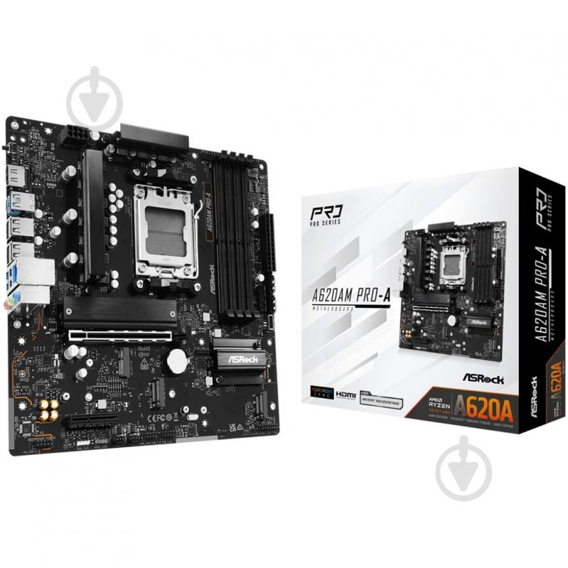 Материнская плата ASRock A620AM PRO-A (Socket AM5, AMD A620A, ATX) - фото 5