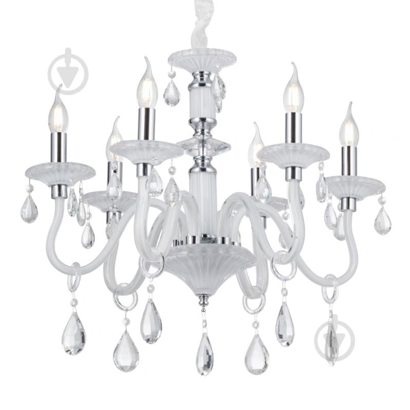 Люстра Victoria Lighting 6x40 Вт E14 білий Cordelia/SP6 white - фото 1