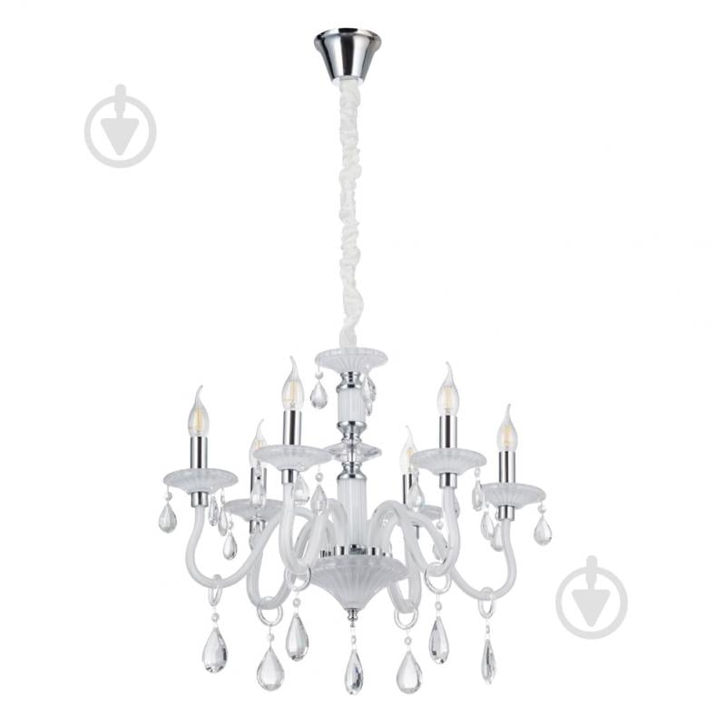 Люстра Victoria Lighting 6x40 Вт E14 білий Cordelia/SP6 white - фото 2