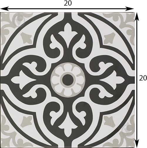 Плитка Mainzu Normandy White Centro 20х20 см - фото 2 Плитка Mainzu Normandy White Centro 20х20 см - фото 2