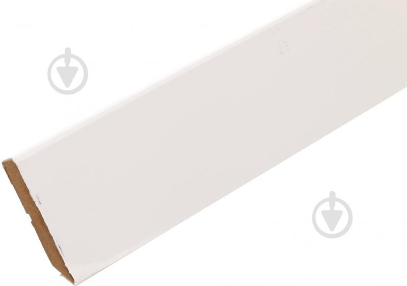 Плінтус білий рим 2440х60x14 мм - фото 1