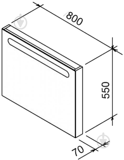 Дзеркало Ravak Chrome 80 X000000550 - фото 3