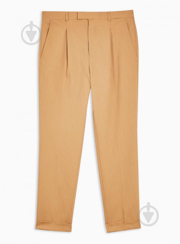 Брюки TopMan CASUAL TROUSERS 88D32S-CAM 36R коричневый - фото 2