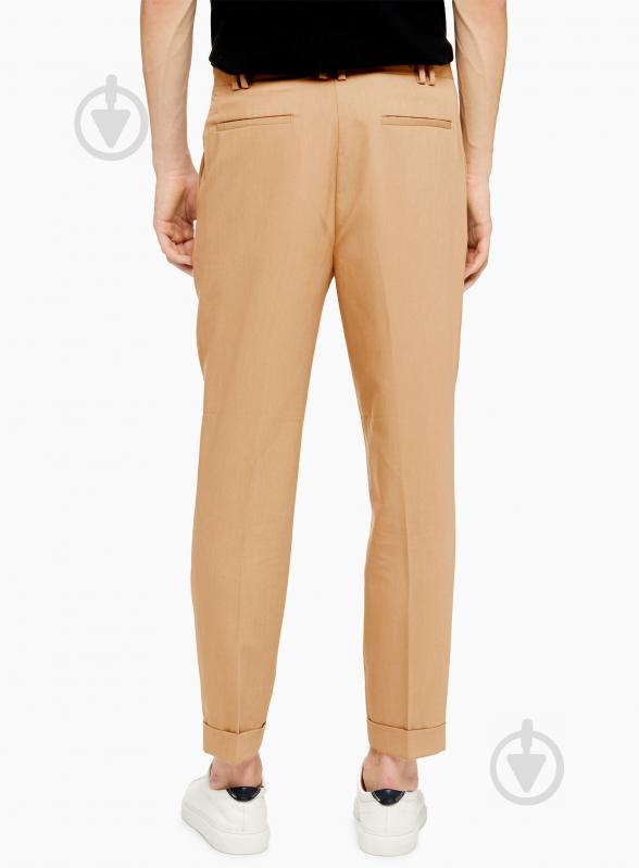 Брюки TopMan CASUAL TROUSERS 88D32S-CAM 36R коричневый - фото 3