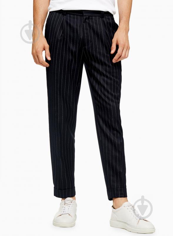 Штани TopMan CASUAL TROUSERS 88D47S-NAV 36R синій - фото 1