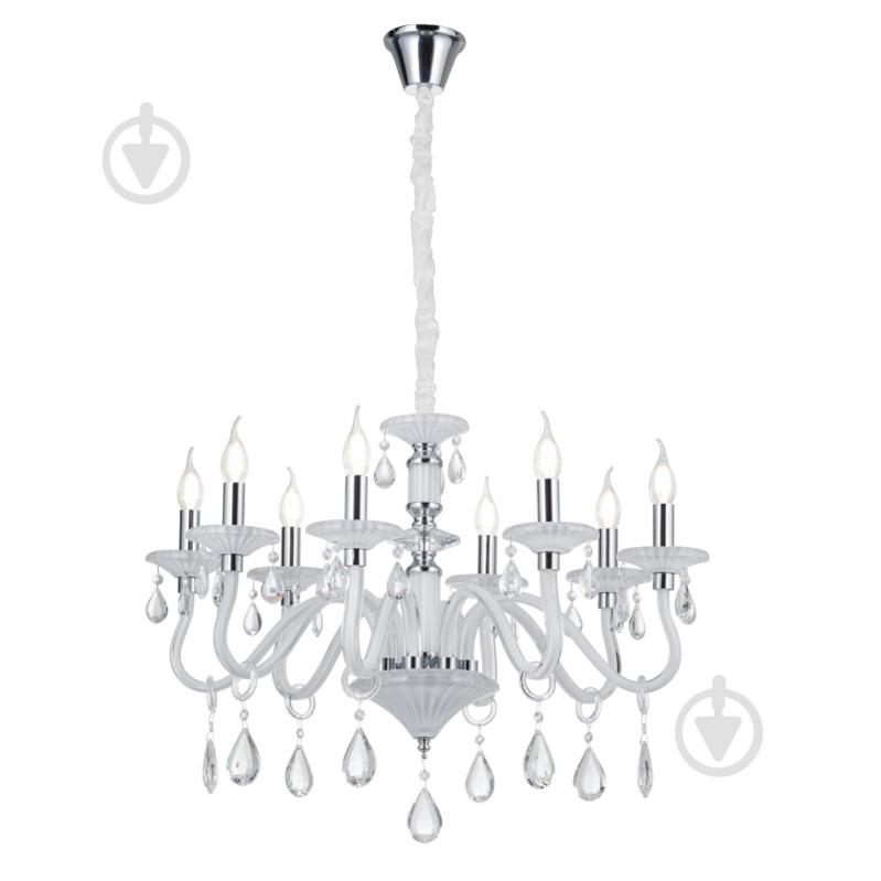 Люстра Victoria Lighting 8x40 Вт E14 белый Cordelia/SP8 white - фото 2