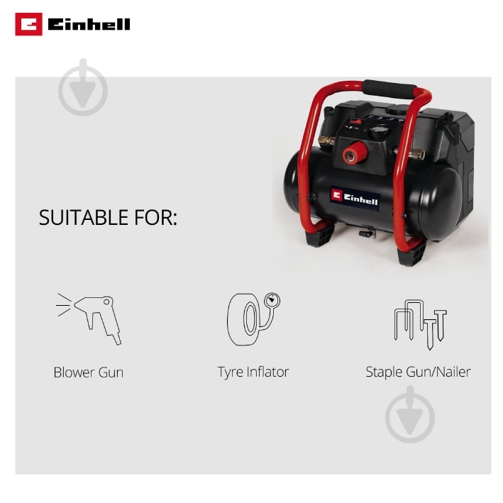 Компрессор Einhell аккумуляторный PXC TE-AC 36/150 Li OF - Solo 4020415 - фото 3