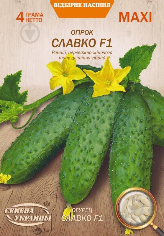 Семена огурец Славко F1 4 г Насіння України - фото 1