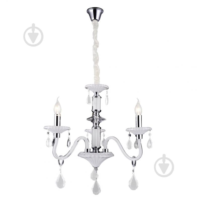 Люстра Victoria Lighting 3x40 Вт E14 білий Cordelia/SP3 white - фото 2