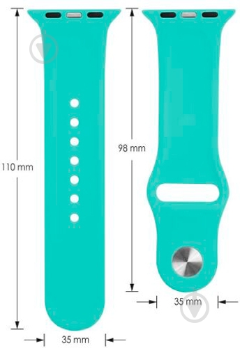 Ремінець Smart Band для Apple Watch 38/40 S/M mint - фото 4 Ремінець Smart Band для Apple Watch 38/40 S/M mint - фото 4